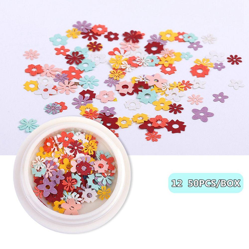 Rose Mixed Slices Daisy Flowers Holographic Nail Art Sequins Nail Paillettes Glitter Flakes