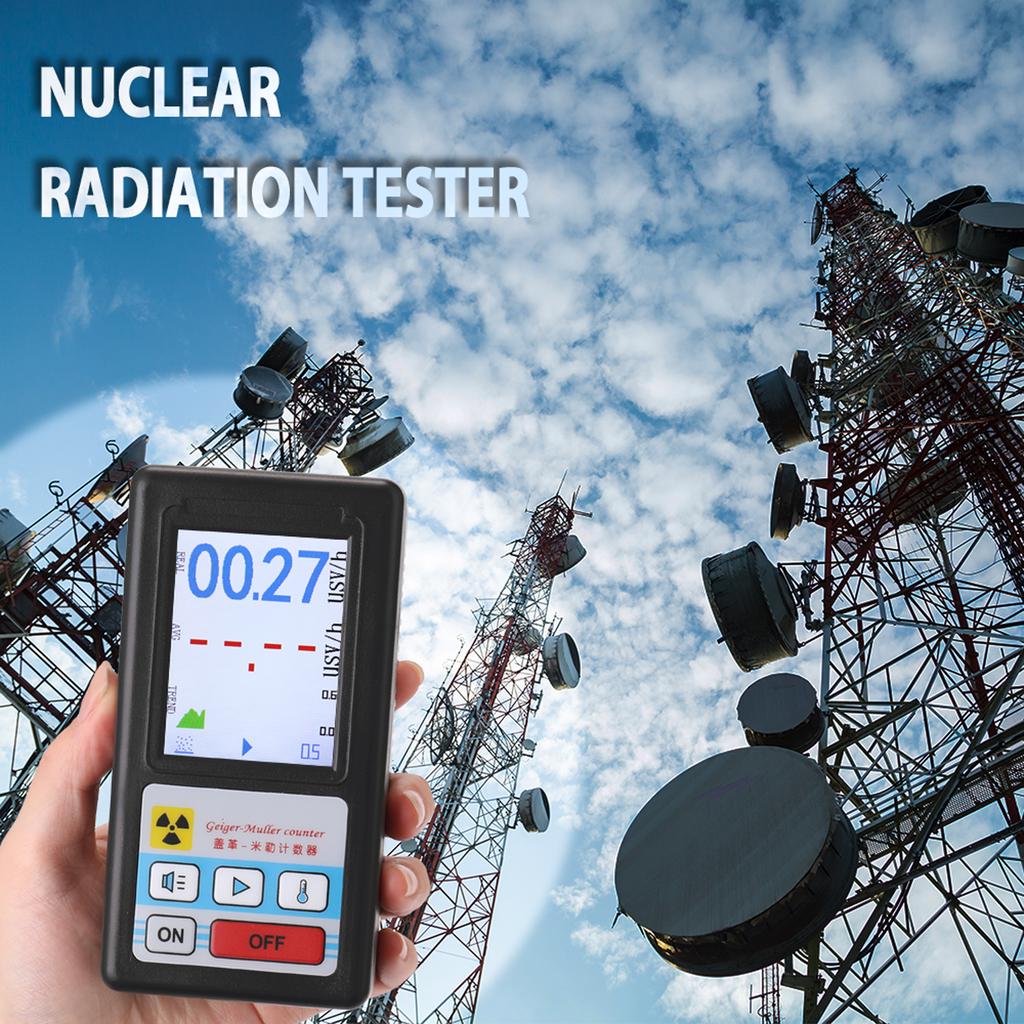 Display Screen Geiger Counter Nuclear Radiation Detector Personal Dosimeter Marble Detectors Beta