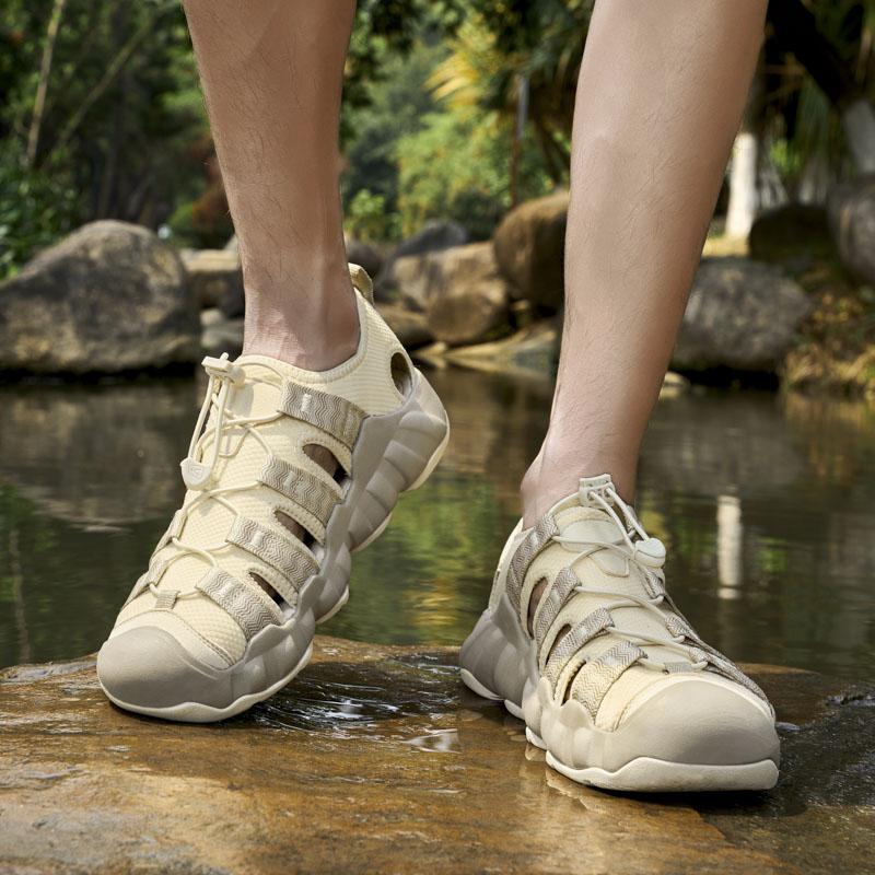 Fashion Summer Fashion Outdoor Breathable Anti Slip Water Wading Casual Sandals High-quality Men New Comfortable Soft Soled Beach Shoes