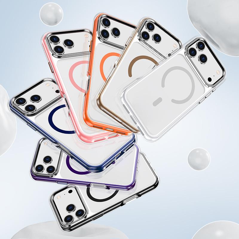 Hot Selling for IPhone17Promax Protective Cover 16 Vacuum Air Bag Anti-Yellow 15 Magnetic All-Inclusive Mobile Phone Case