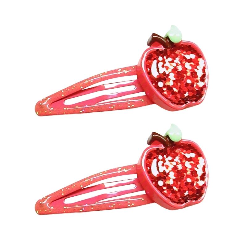 Kids Watermelon Sequined Hairpin for Halloween Birthday Photo Props Fun Headwear Cosplay Hair Accessories