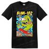 Blink 182 Punk Rock Band Concert T Shirt Colorful Cartoon Graphic Tee Gift Fan