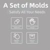 5Pcs Stainless Steel Biscuit Mold Set Graduated Sizes Pastry Baking Circle Ring  Baking