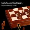 Premium Rosewood Magnetic Foldable Chess Set - High-Quality International Toy