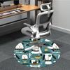 1pc Dogs Playtime Office Round Area Rug, Under Office Chairs Bedroom Living Room Home Decor, Room Deco, Available In Various Sizes 120
