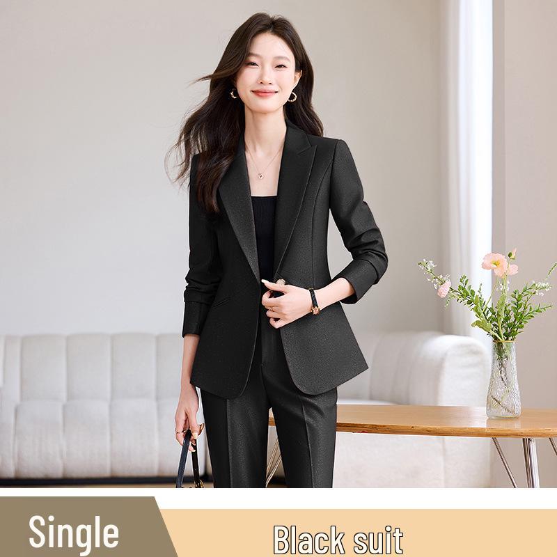 Autumn 2025 High-End Women s Suit Jacket - Elegant Goddess Style Professional Formal Wear Set S