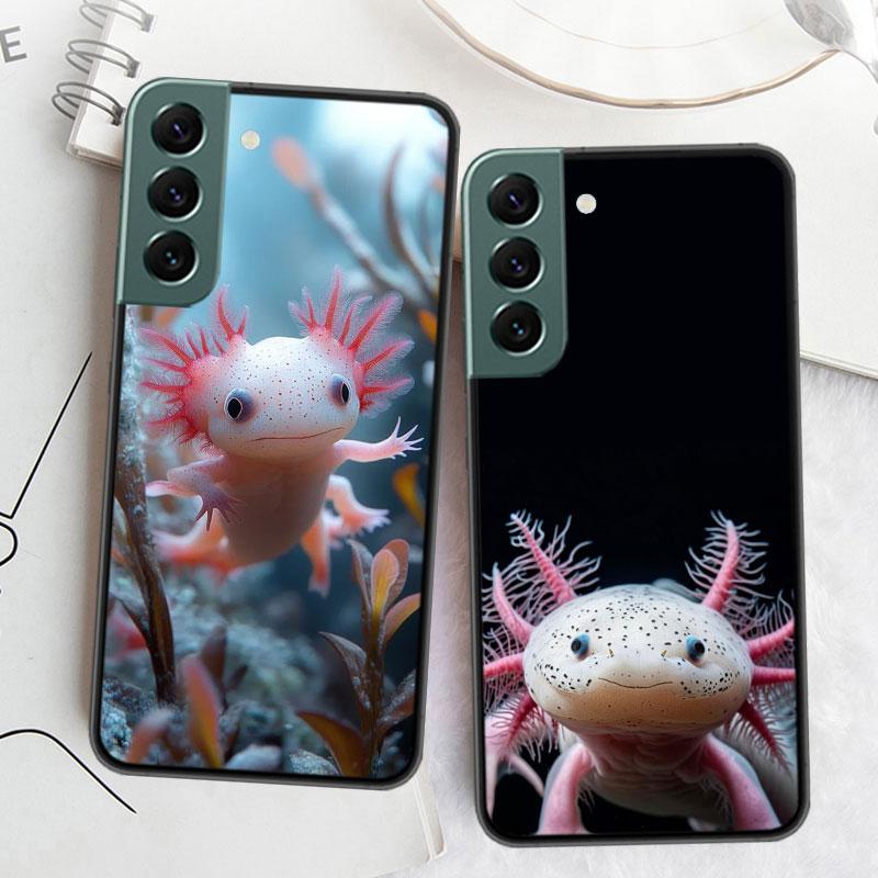 Smiling Salamander Phone Case For Samsung Galaxy S22 S25 Ultra S21 S10 Plus S26 Edge S20 S23 S24 FE Cover Silicone Soft TPU