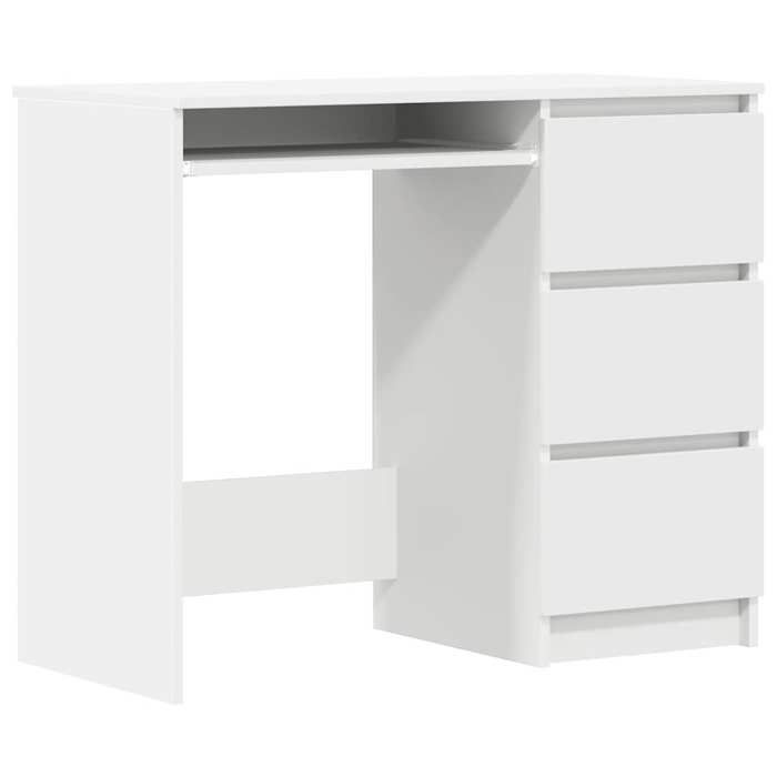 VidaXL Bureau Blanc 90x45x76 cm Aggloméré