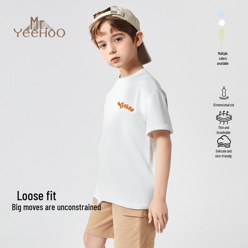 YEEHOO Boy's Quick-Dry Printed Short Sleeve T-Shirt