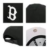 [New Era] 9FIFTY Cap for Men, Major League Baseball, Boston Red Sox, Black x White, Black [Used]