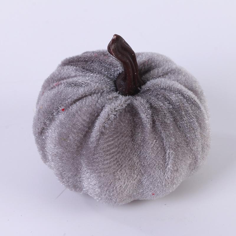 Thanksgiving Velvet Pumpkin Decoration - Table Ornament & Photography Prop