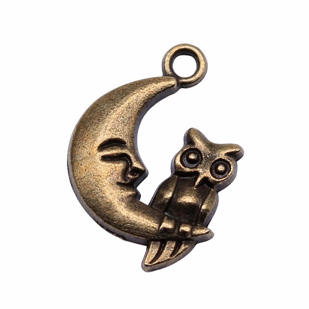 Owl Charms Mini Antique Alloy Pendants For Animal Themed Jewelry Making