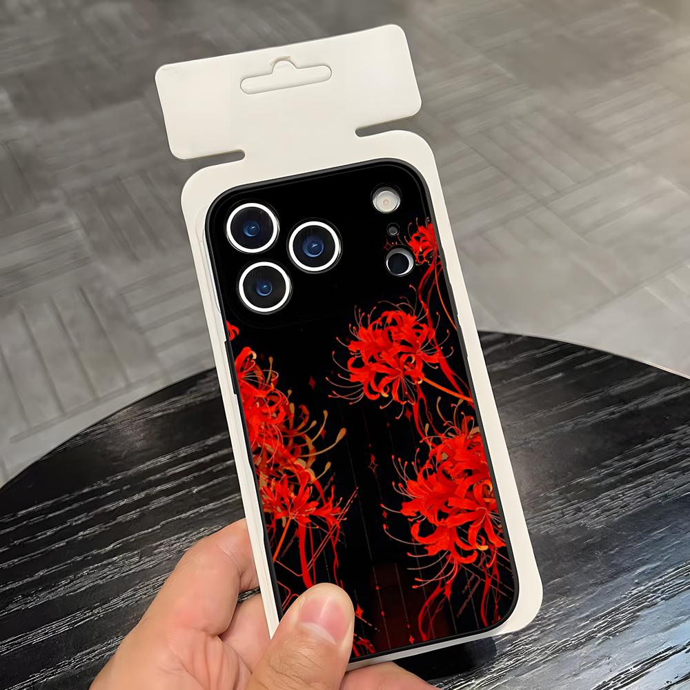 Anime T-Tokyo G-Ghoul Higanbana Handyhülle Für IPhone 17 Air 16 E Pro Max 15 14 13 Mini 12 Pro 11 Max Plus Schwarze Weiche Hülle