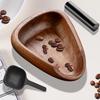 Holz Kaffeebohnen Dosierbecher mit Sprühflasche und Messlöffel Set, Multifunktionales Wiege-Dosier Tablett, für Kaffeebohnen Tee