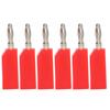 10PCS 4mm Banana Plug PE Brass No Soldering Connectors Electrical Testing Accessories J.10030Red