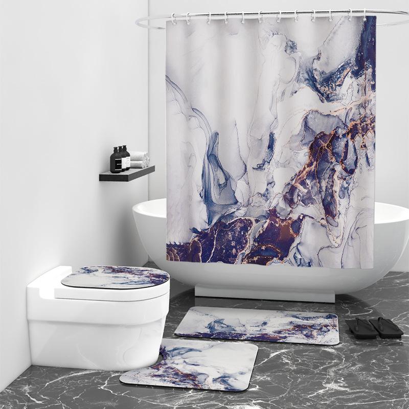Marmor Serie Digital Gedruckt Dusche Vorhang Badezimmer Blockieren Wasserdicht