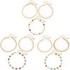 Salircon 3Pcs/set Fashion Colorful Imitation Crystal Chain Anklets Sandals Women Boho New On Foot Ankle Chain Beach Jewelry Gift