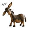 Resin Animal Sculpture Vintage Donkey Sculpture Rustic Farmhouse Figurine Tabletop Ornament Traditional Home Embellishments for Shelf Mantel