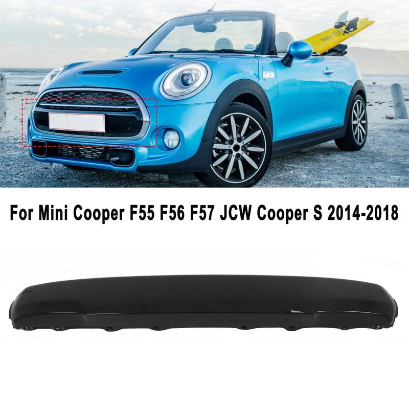 51117337791 Front Grille Number Plate Cover Black Under Grille Panel for BMW Mini Cooper F55 F56 F57 JCW Cooper S 2014-2018