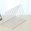 Desktop   Rack Rustproof Simple   Geometric Iron File Holder Decoration for   Study Living Room