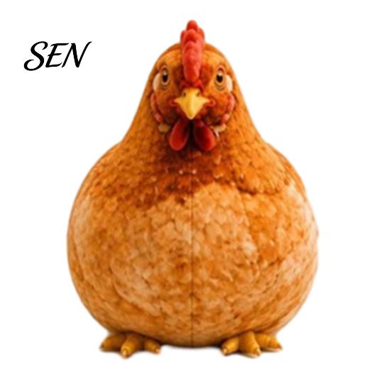 Farmhouse Decor Stuffed Animal Cute Chicken?Shaped Plush Pillow, Realistic Hen Doll, Soft Feather Print Huggable Cushion, Decorative Cushion