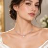Lightweight Tennis Necklace Classic Tennis Silhouette Minimalist Necklace  Layered Necklace Styling