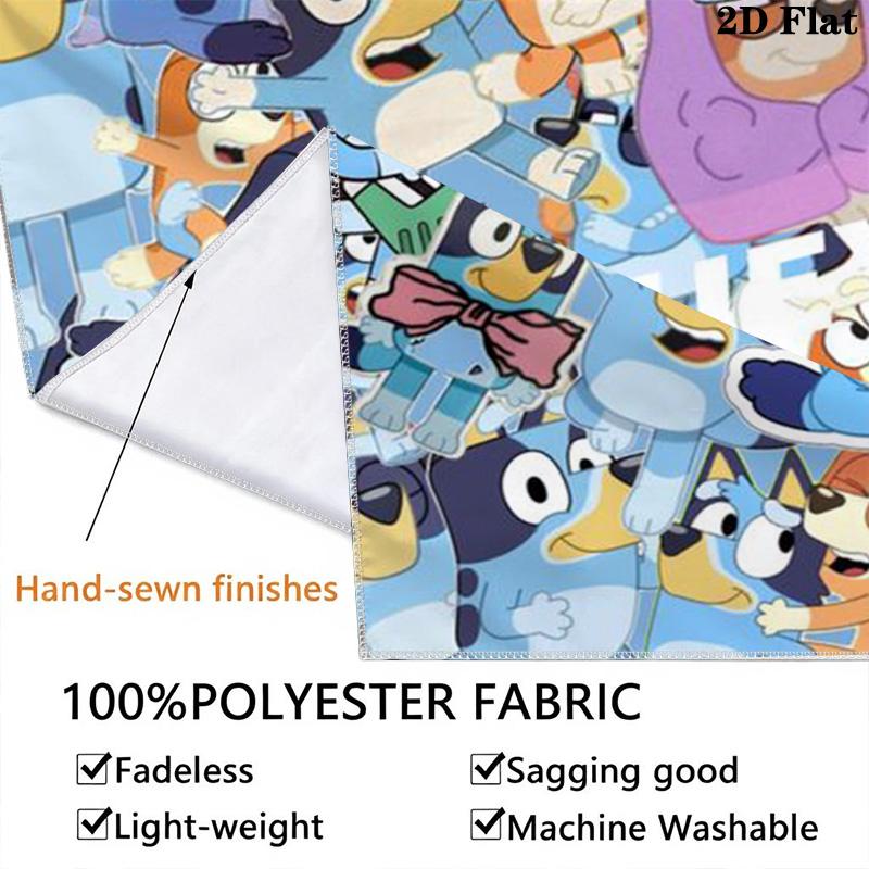 Bingo Friends Tapestry Fun Vibrant Decor Tapestry Wallmounted Background Cloth Work Of Art Home Decor Background Wall Hanging Cloth