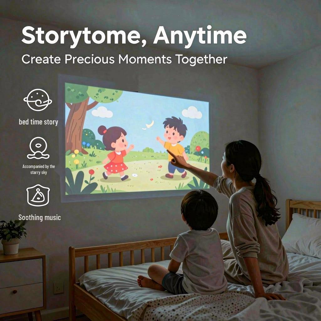 

4K Ultra HD Portable Mini Projector with 5G WiFi for Smart Home Theater AU Plug