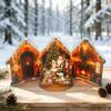 Weihnachts 3D Aufklappkarten Weihnachtsbaum Weihnachtsmann Schneemann Thema Kreatives Urlaubsgeschenk Partygeschenke Dekorationen Heim Schreibtisch Ornamente