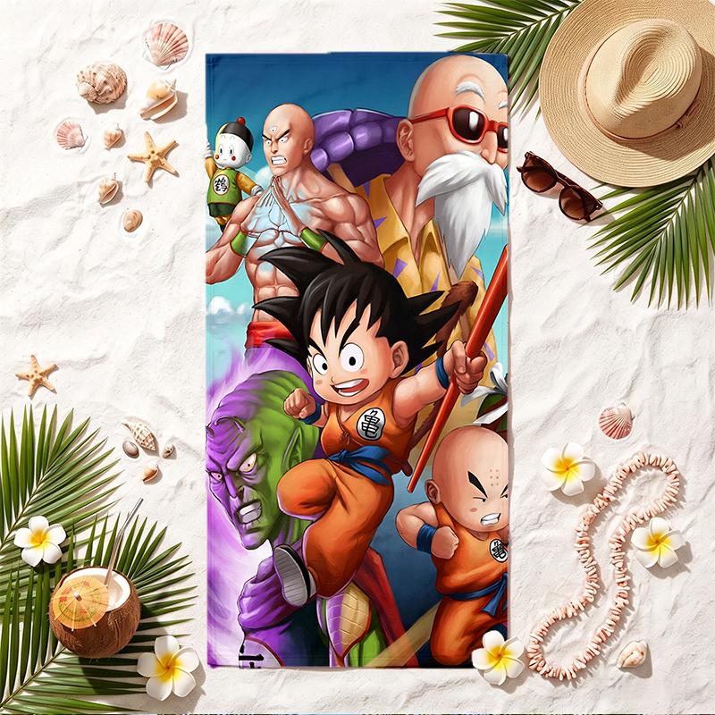 Dragon Ball Soft Beach Towel Stylish Beach Pool Towel for Summer Seaside Vacation Travel