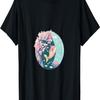 Cute Kawaii Koi Fish Swimming Cherry Blossom Flowers Coral T-Shirt
