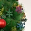 Colorful Pvc Snowflake Decorations For Christmas Trees Pack Of Six Festive Holiday Decor