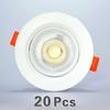 20 adet Led Downlight 5W 7W 9W 12W 110V/220V Tavan Lambası Gömme Downlight Yuvarlak/Kare Led Panel Işık Spot