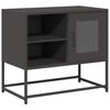 Szafka Pod Telewizor, Czarna, 68X39X60,5 Cm, Stalowa