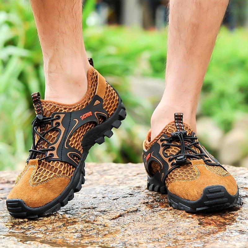 Plus Size 39-50 Hiking Trekking Sneakers Men Quick Dry Water Aqua Shoes Non Slip Breathable Outdoor Sport Shoes