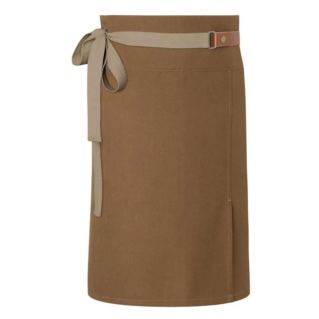 Green-Generation Leather Detailing Waist Apron