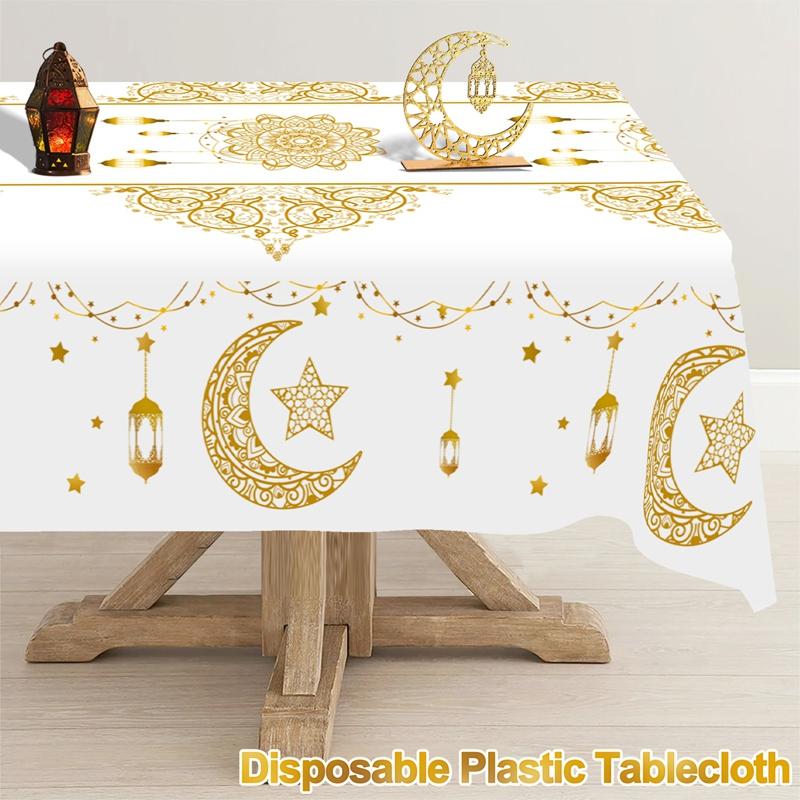 Ramadan Decor Tablecloth EID Mubarak Decor For Home 2026 Ramadan Kareem Islamic Muslim Party Eid Al Adha Gifts Happy Eid Al Fitr