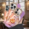 Phone Case: Lambskin 2D Flat Samsung Galaxy A34 A35 M05 M06 S20 S22 S21 FE Plus 5G Protective Case, Hugging a Pumpkin, Christmas and Halloween Gift