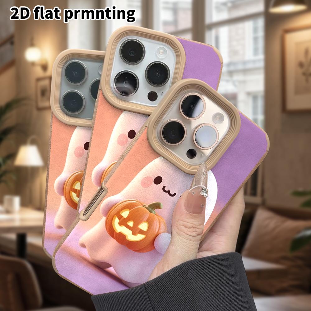 Phone Case: Lambskin 2D Flat Samsung Galaxy A34 A35 M05 M06 S20 S22 S21 FE Plus 5G Protective Case, Hugging a Pumpkin, Christmas and Halloween Gift
