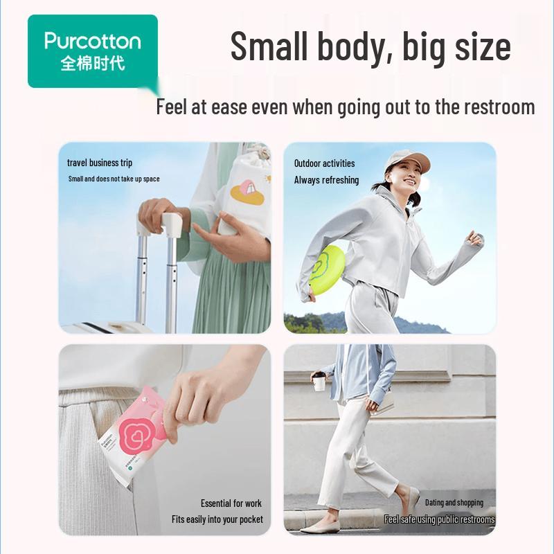 PurCotton Peach Scented Flushable Wet Wipes