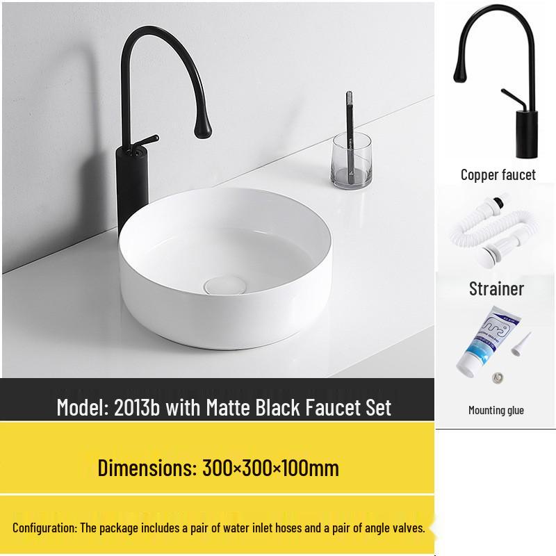 Tengxiang Ceramic Sink: White Floor-Standing Luxury Basin with Cabinet for Bathroom or Balcony