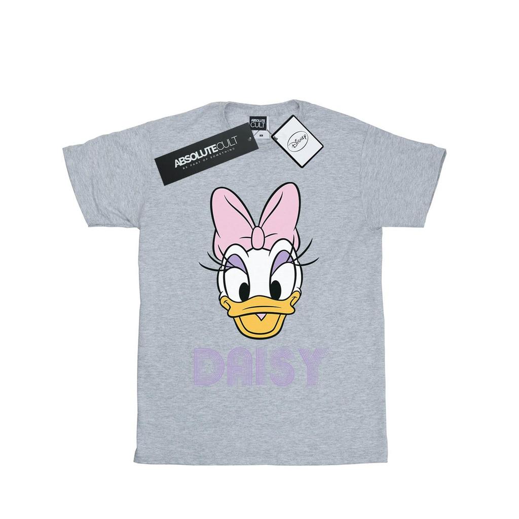 Disney Girls Daisy Duck Face Cotton T-Shirt