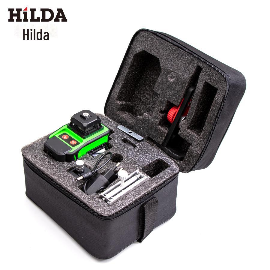 Hilda 4D 16-Line Green Laser Level for Floor and Wall Precision