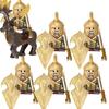 MOC Středověké Vojenské Stavební Kostky Elfský Bojovník Ork Rohan Gondor Rytíř Sada Postav Zvířecí Armáda Zbraň Luk Kuše Hračka