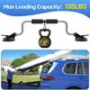 Kayak Suction Cup Holder Universals Kayak Roller Aluminum Alloy Kayak Carriers Canoes Load Assist Rack Easy to Use