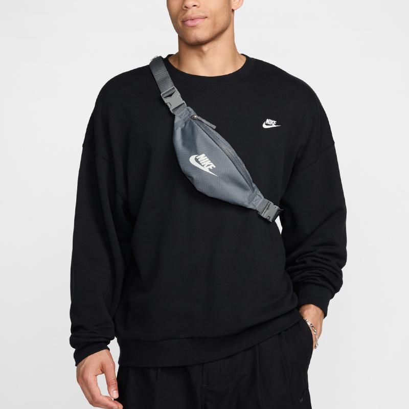 Nike Nylon Fanny Pack Regular Unisex Smoke Gray Casual DB0488-084