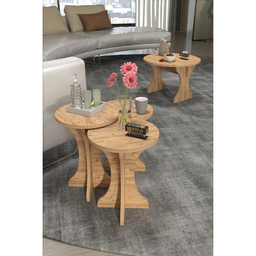 Nesting Coffee Table Mushroom Side Table Atlantic Pine