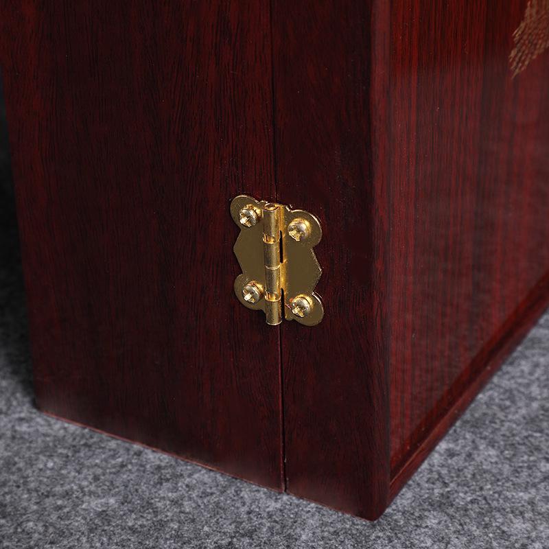 Piano Red Wine Gift Box - Rosewood Imitation, Two-Piece, Customizable Logo