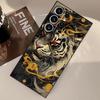 Luxury Fashion Fierce White Tiger Black Soft Phone Cover Case for Samsung Galaxy S20 S21 FE S25 Edge S24 Plus S23 Ultra
