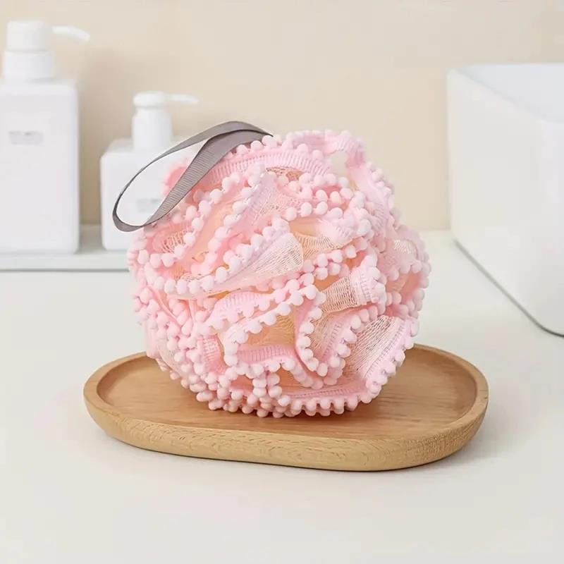 New Foam Sponge Stick Body Soft Shower Flower Tennis Skin Cleaning Tool Bathtub Ball Bathroom Accessories